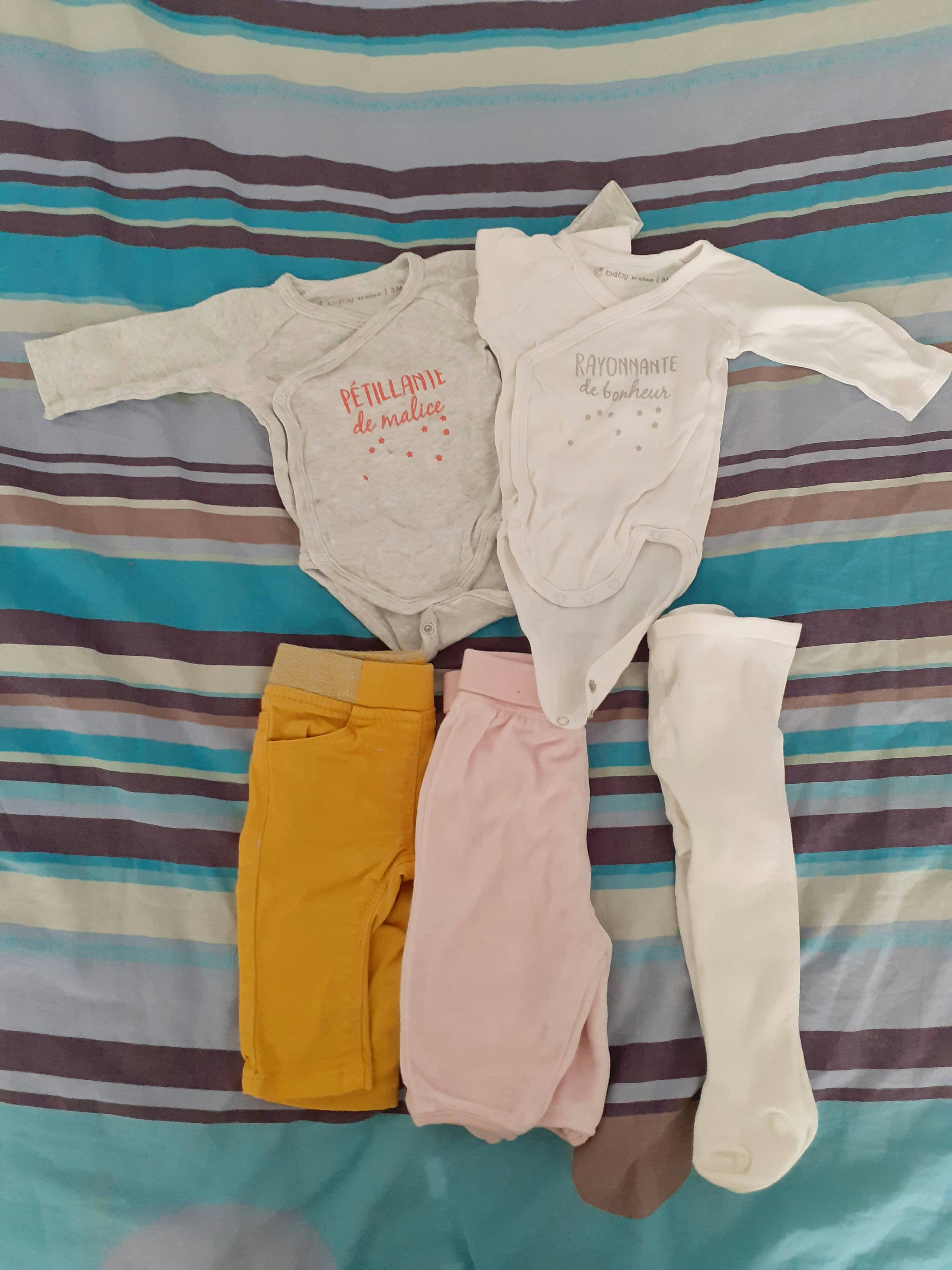 Lot vêtements bébé fille