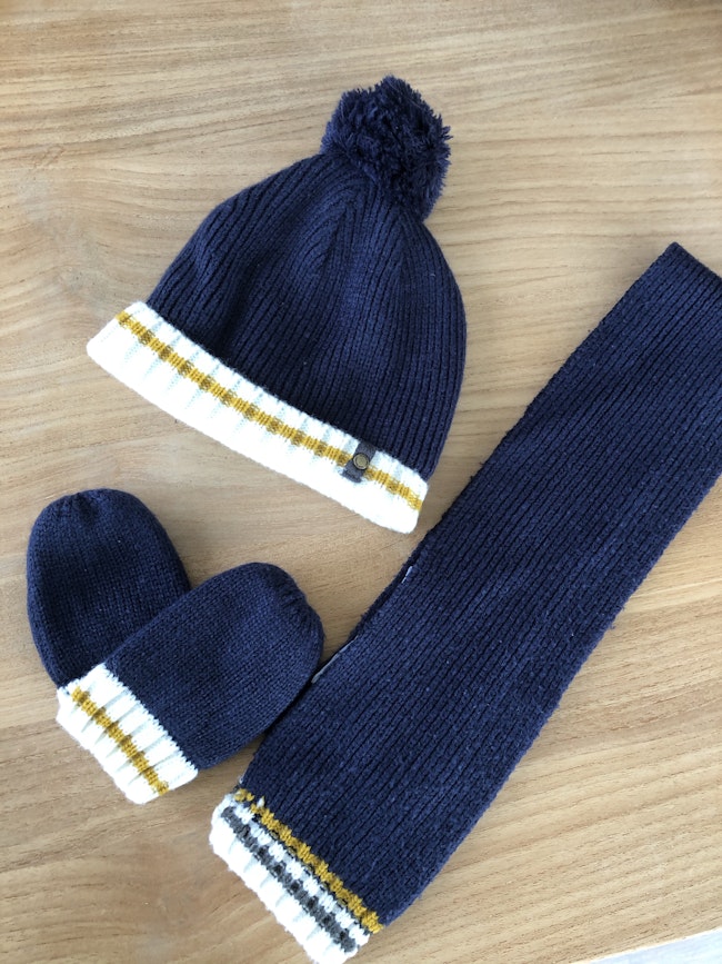 Ensemble Vertbaudet 12 18 Mois Bonnet Echarpe Gants Beebs Achat Vente Bebe Enfant