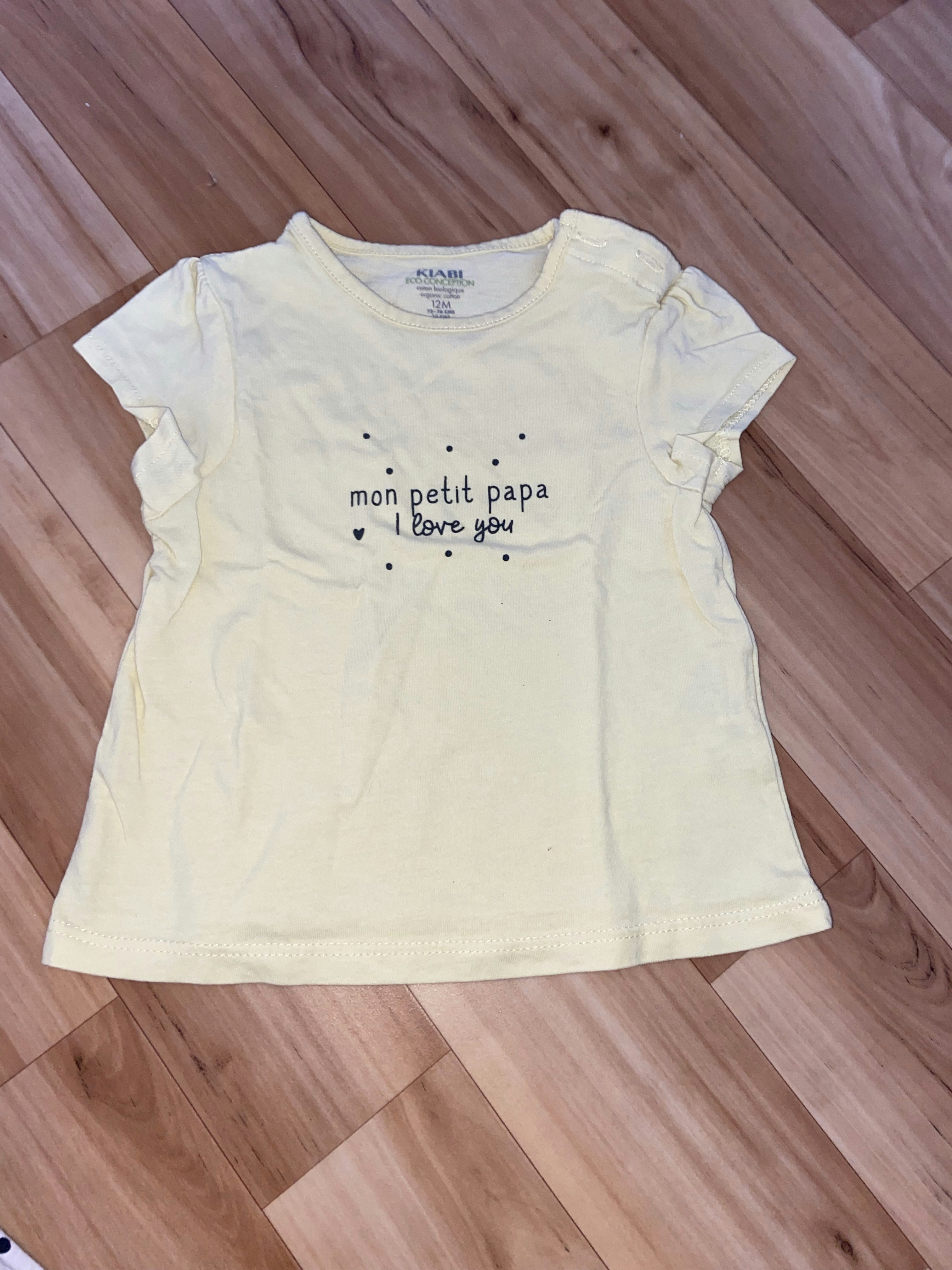 T shirt papa bb fille