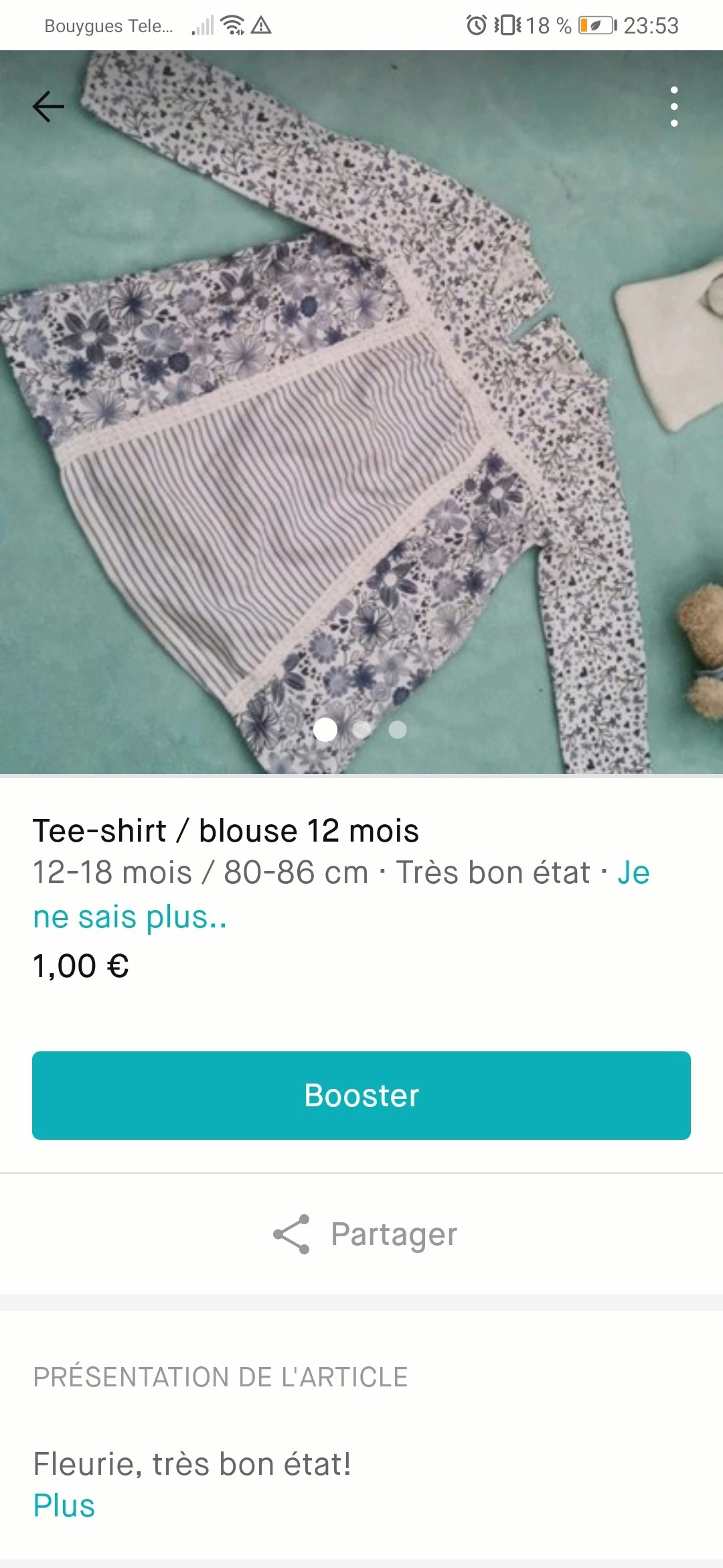 Lot vêtement 12 mois