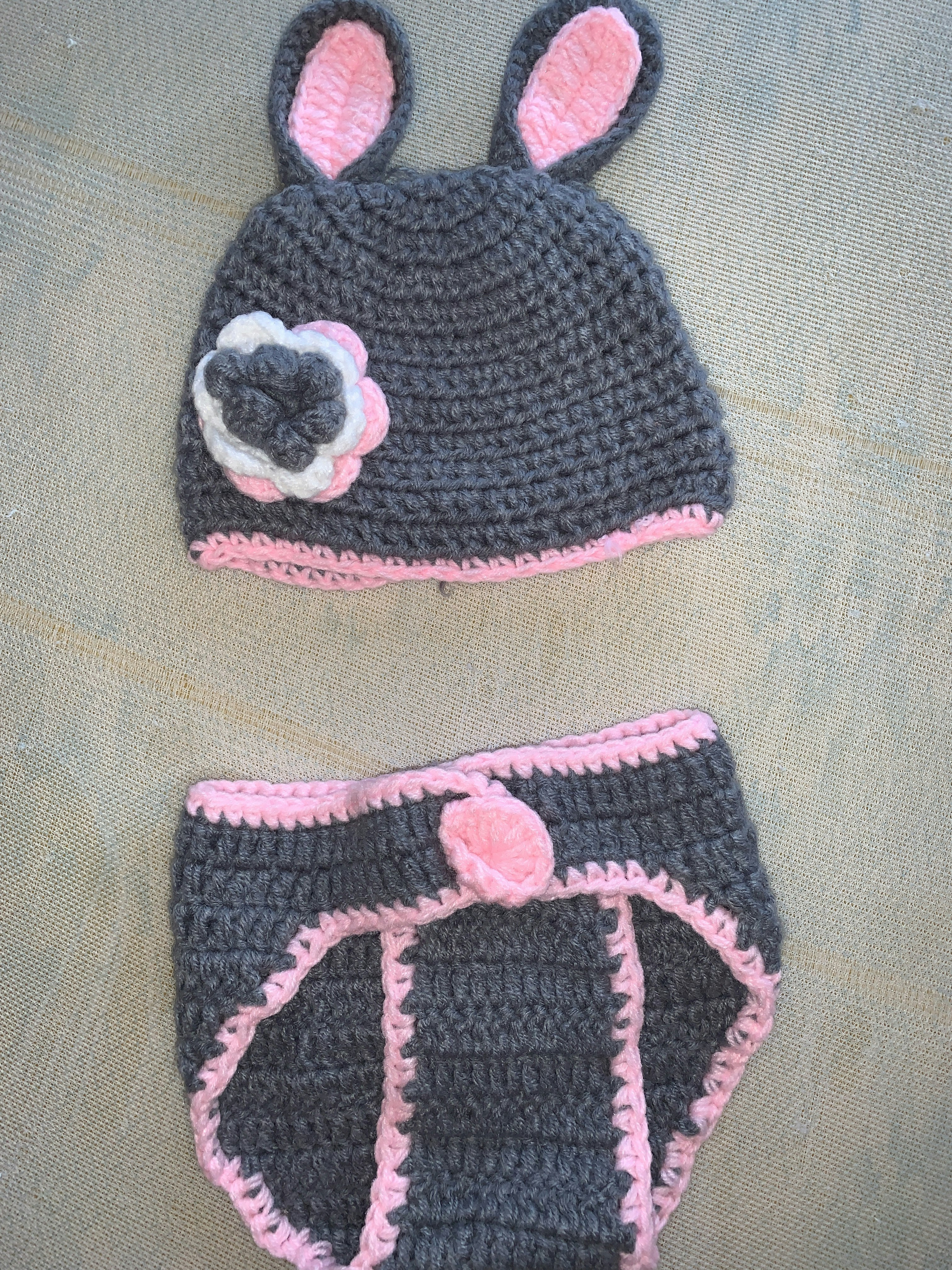 Ensemble tricoter lapin