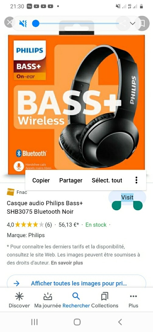 Casque bluetooth Philips neuf encore sous blister jamais ouvert - photo numéro 2