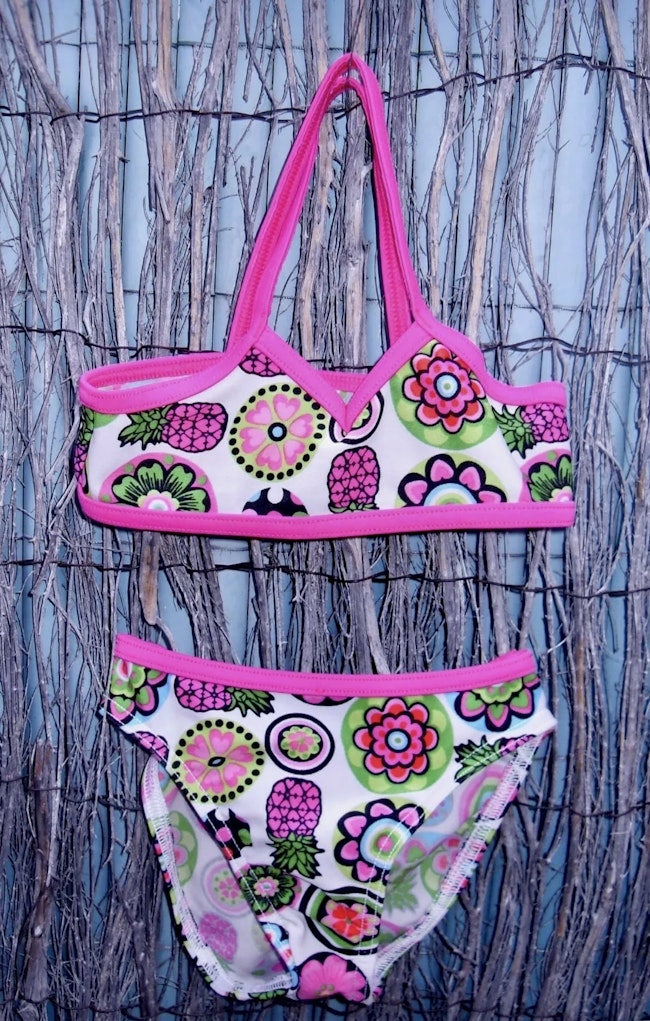 Decathlon Maillot De Bain 2p Bikini Bebe Fille Rose Motif Fruits Fleurs 1 2a Beebs Achat Vente Bebe Enfant