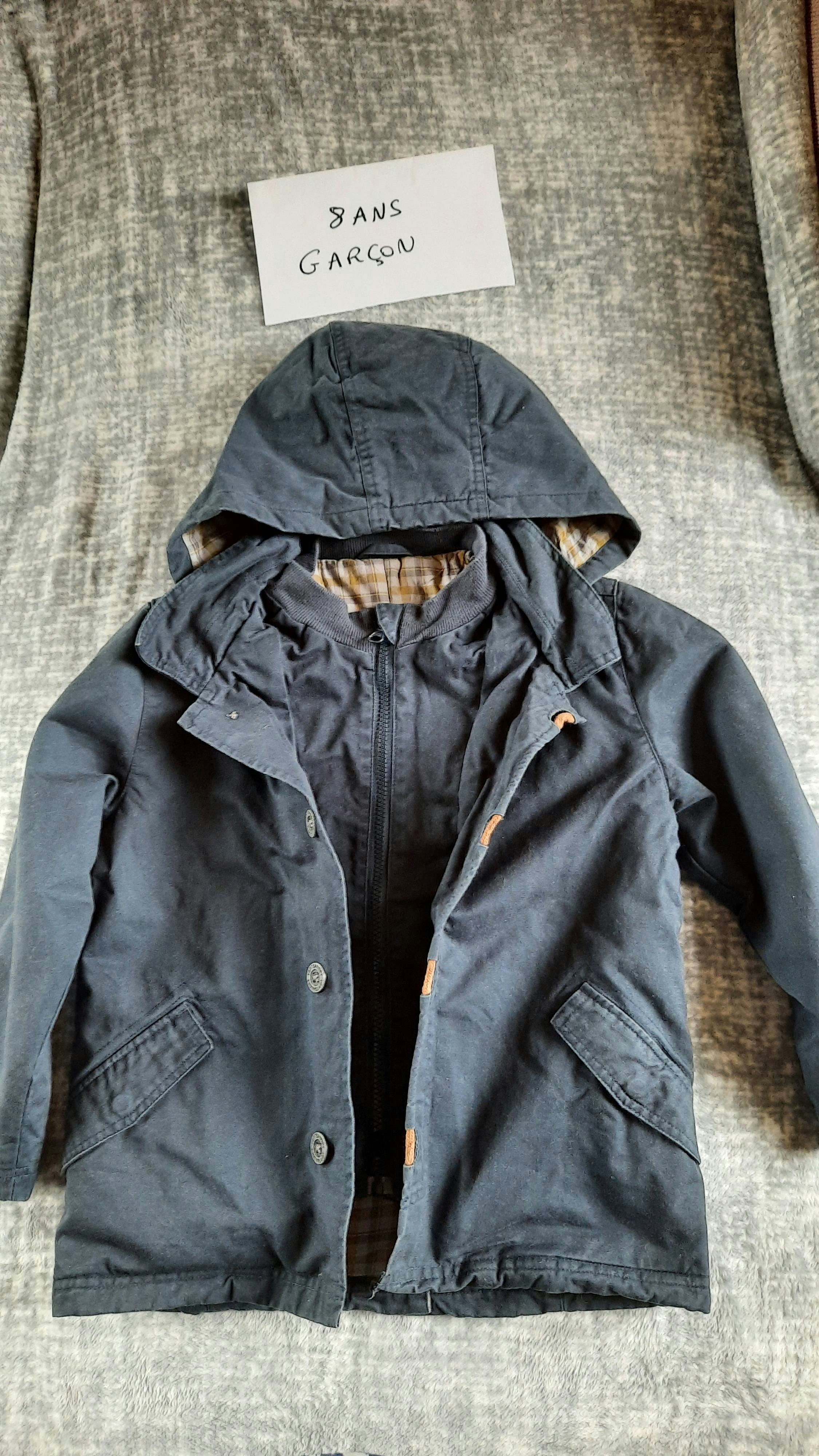 Manteau garçon 8 ans.