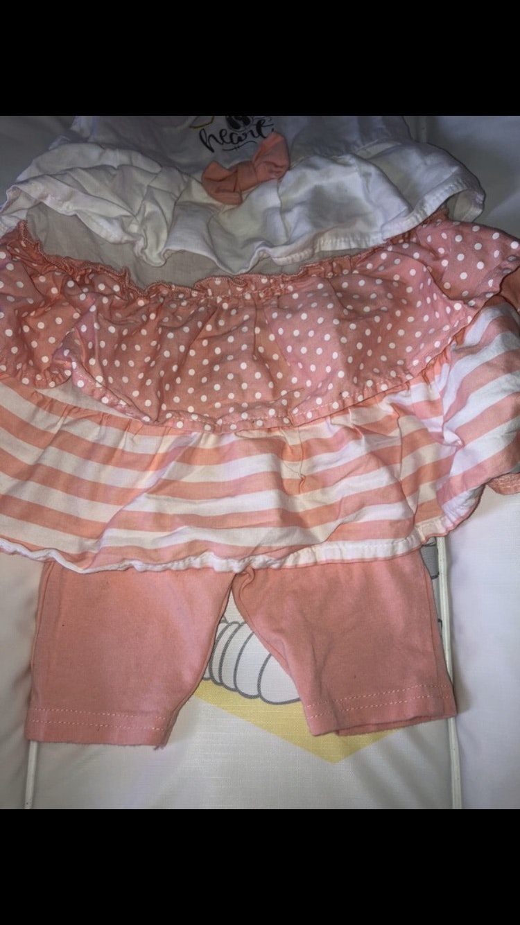 Robe Minnie rose avec legging - photo numéro 2