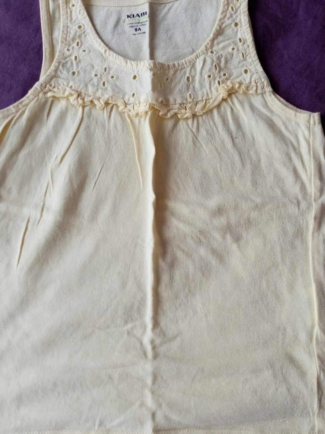 Blouse fille 8 ans Kiabi jaune pale