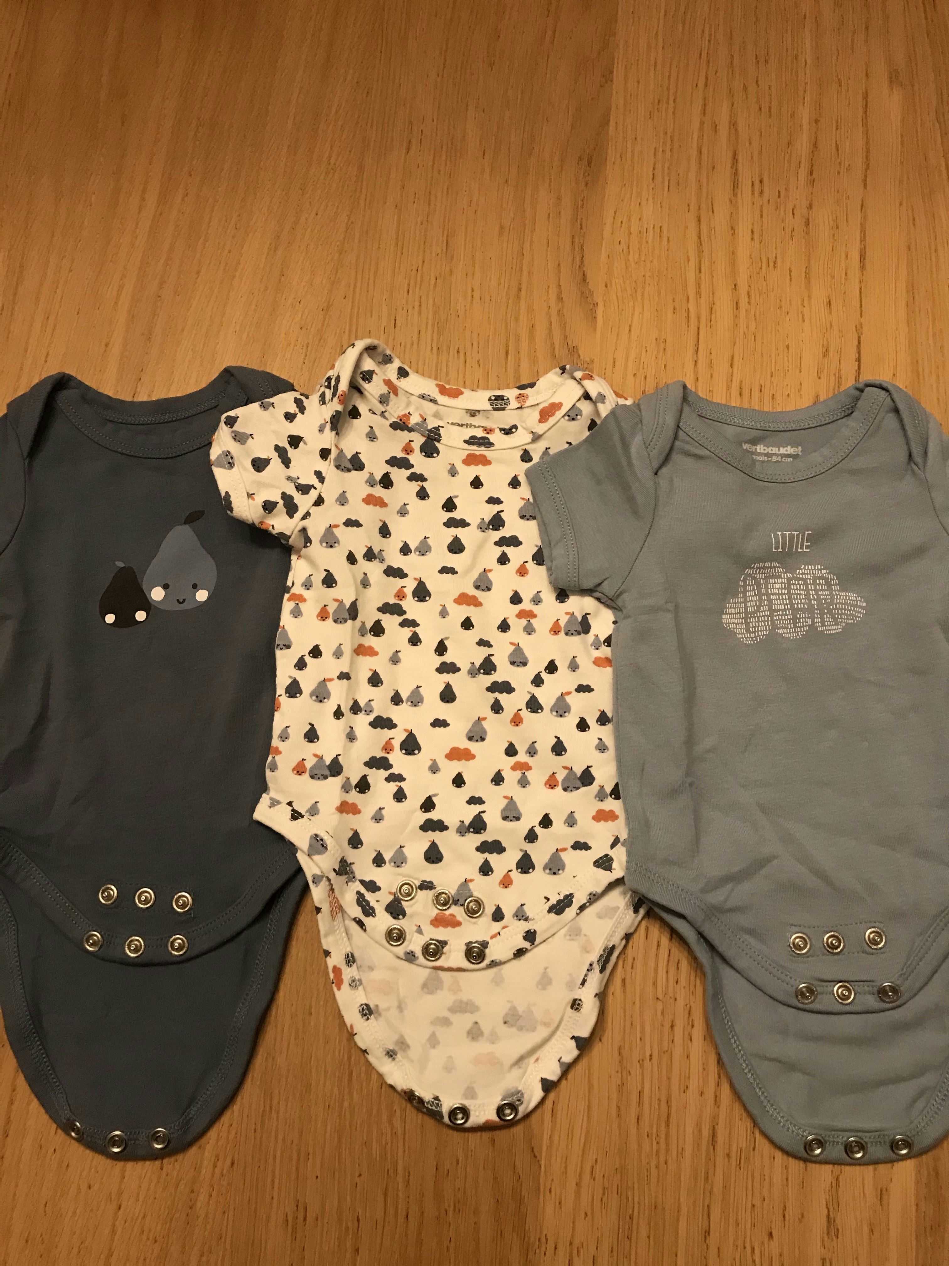 Lot 3 bodies Vertbaudet