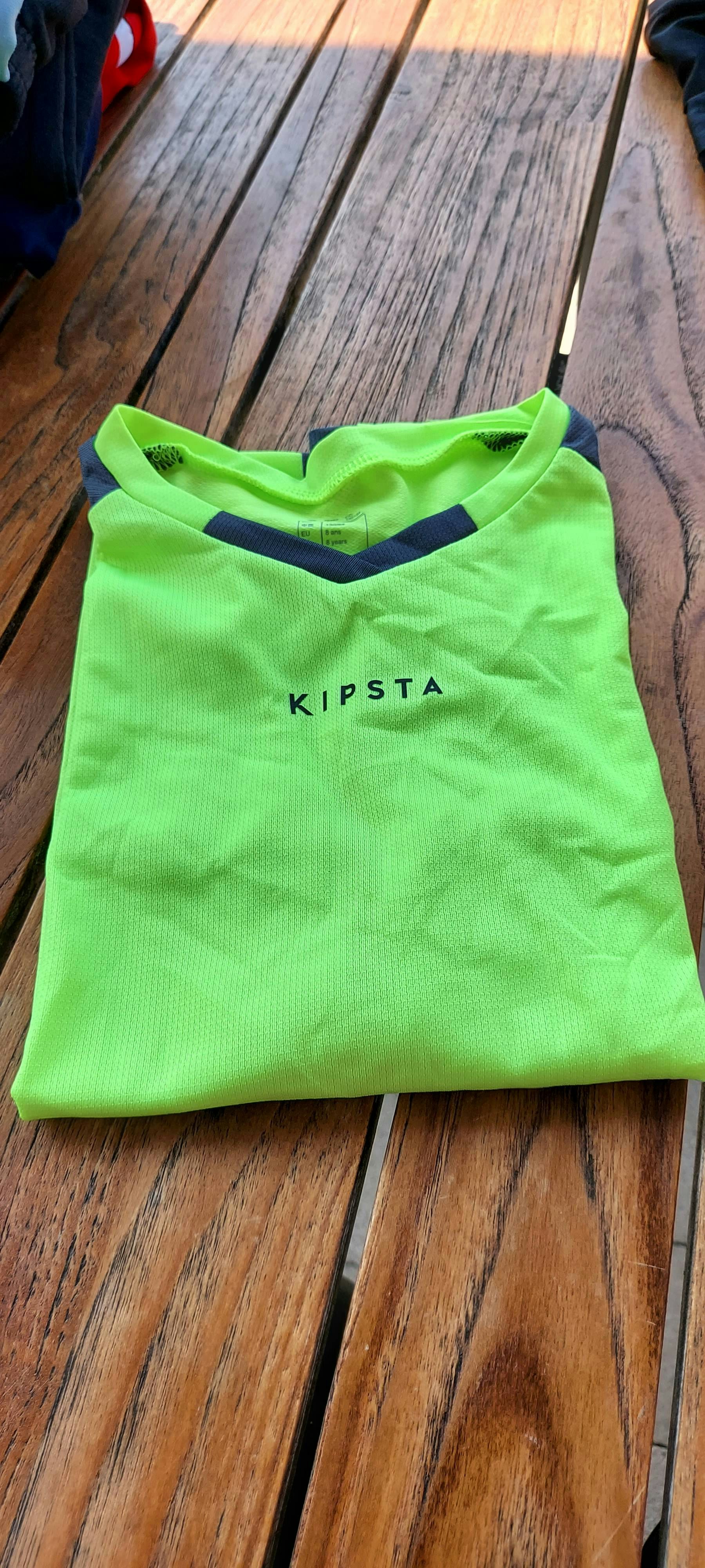 Maillot Kipsta Decathlon 8 ans jaune fluo
