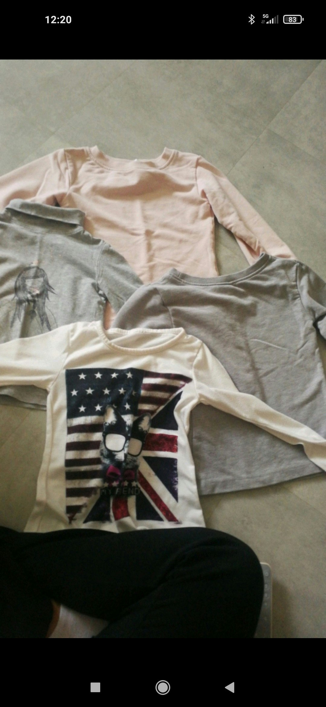 Lots t-shirt manches longues .
