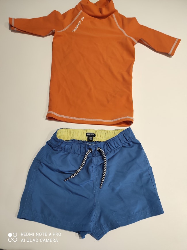 Short De Plage 24 Mois Et Tee Shirt Anti Uv Upf 40 Beebs Achat Vente Bebe