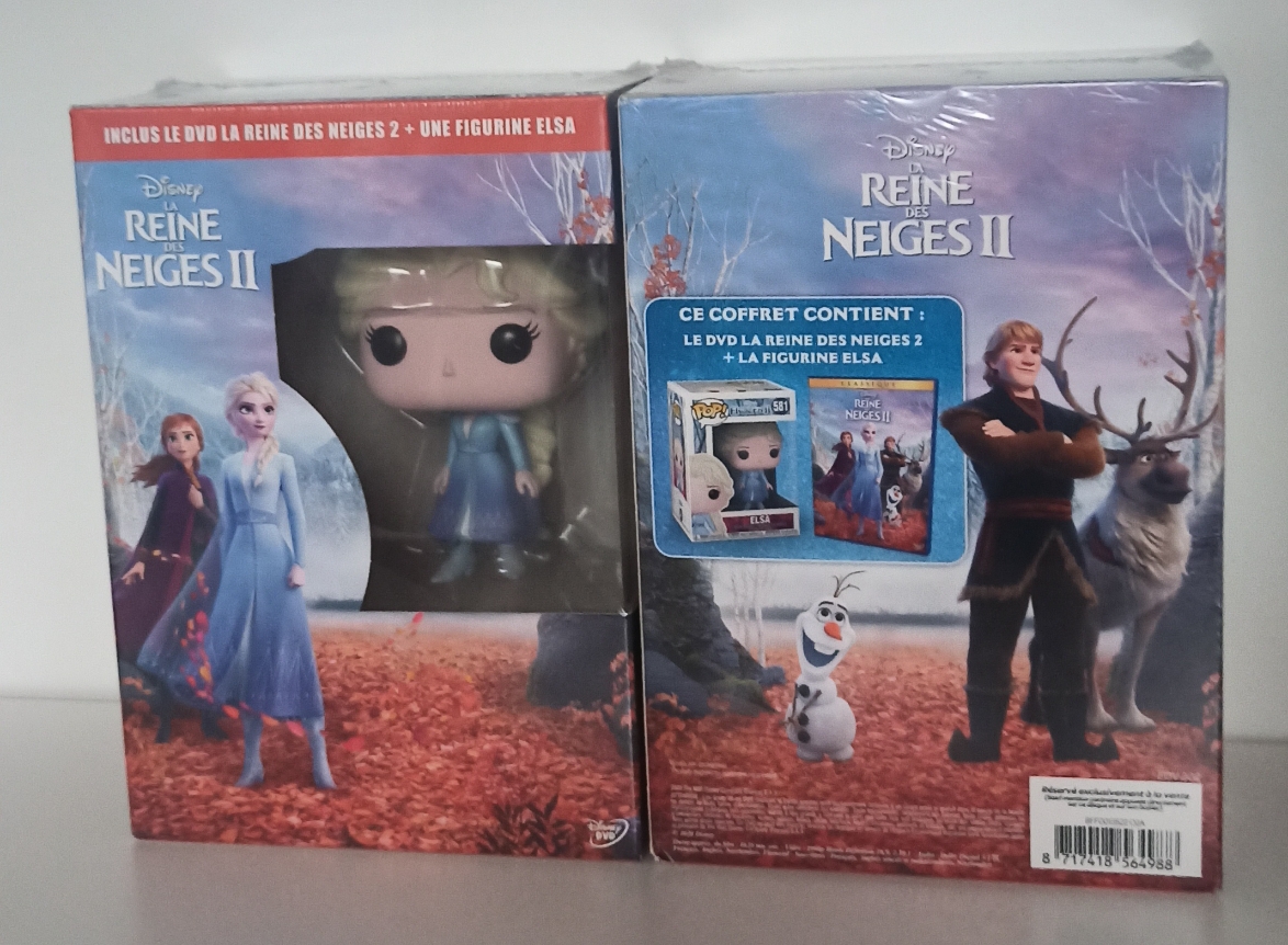 Figurine et DVD reine des neige II