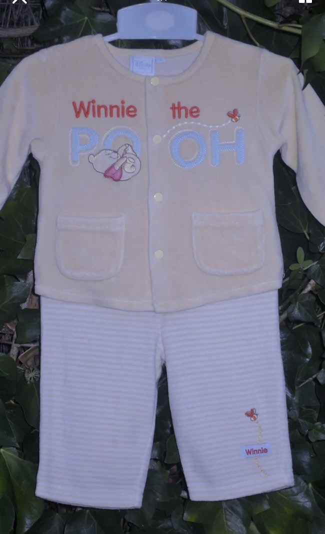 Disney Ensemble 3p Velours Bebe Garcon Winnie L Ourson Tons Pastels 3 6m Beebs Achat Vente Bebe Enfant