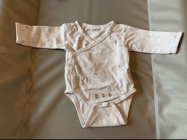 Lot De 3 Bodies Cache Coeur Manches Longues 1 Mois Beebs Achat Vente Bebe Enfant