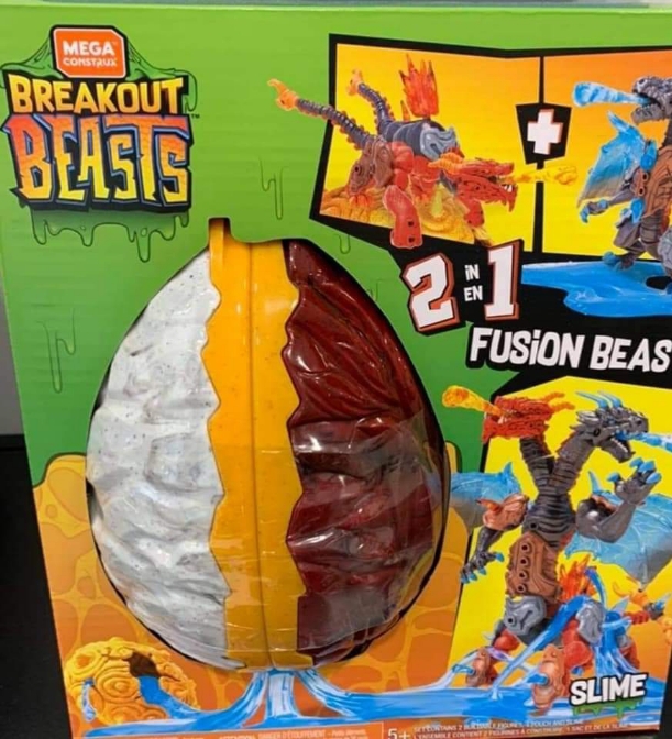 Oeuf avec slime et 2 dragons