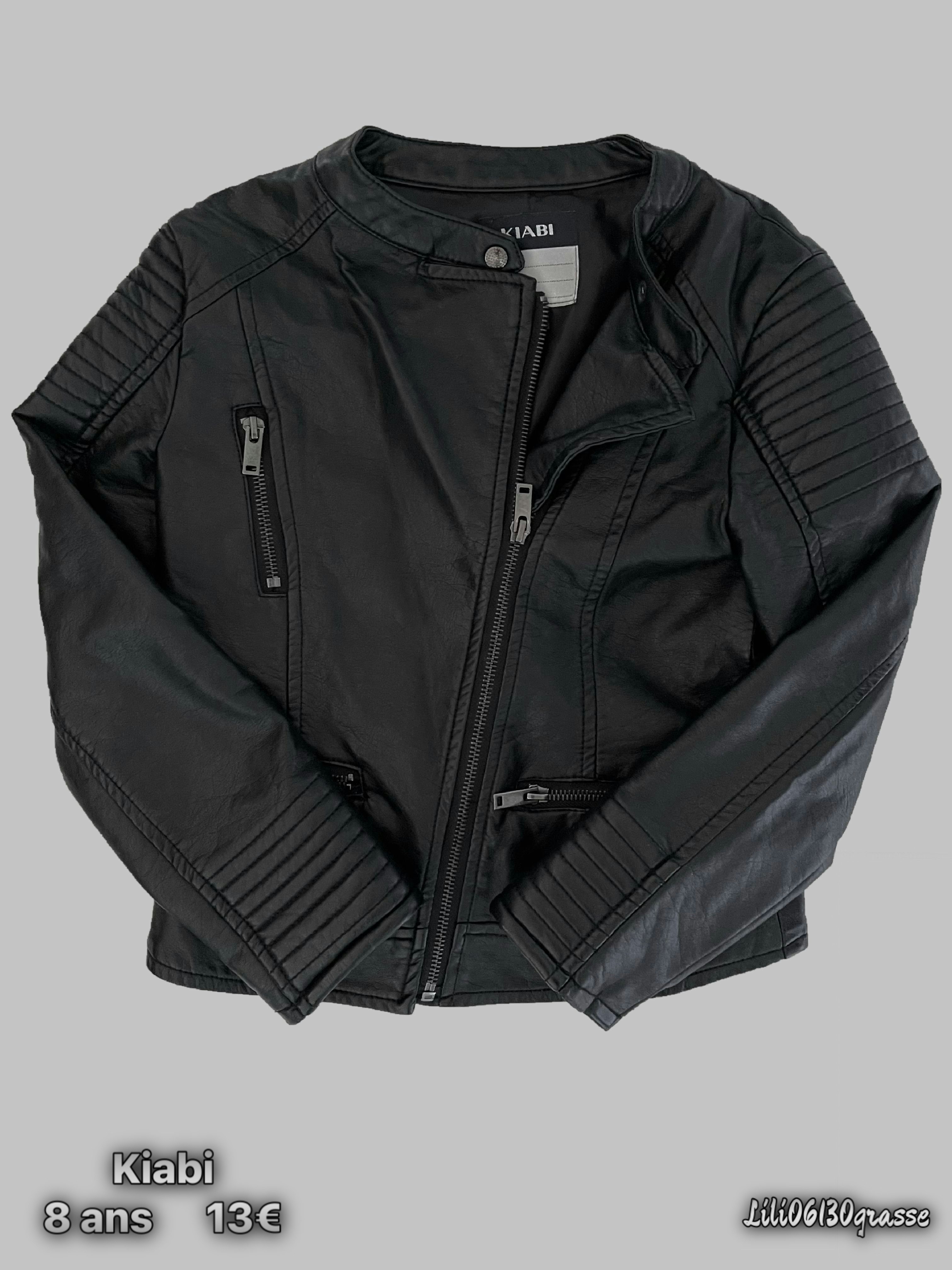 Perfecto noir simili cuir