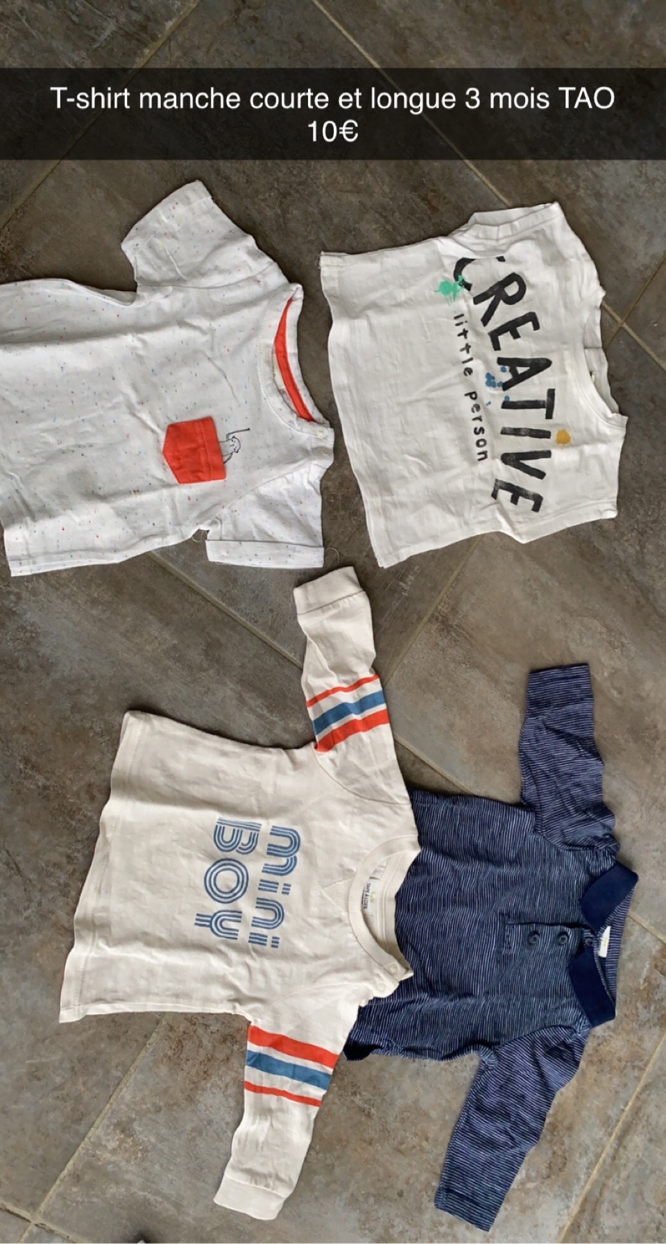 Lots de 4 T-shirts