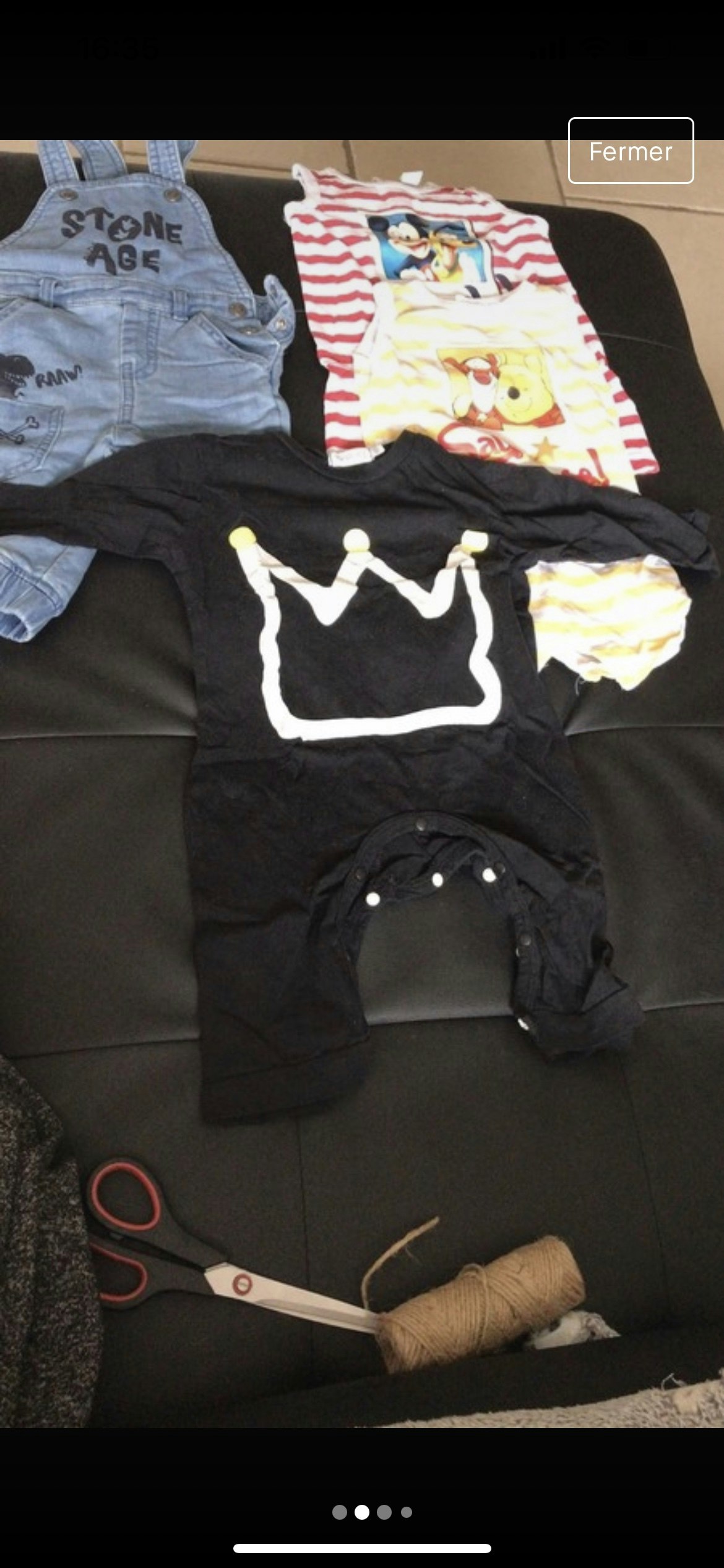 Lot salopette combi 12 mois