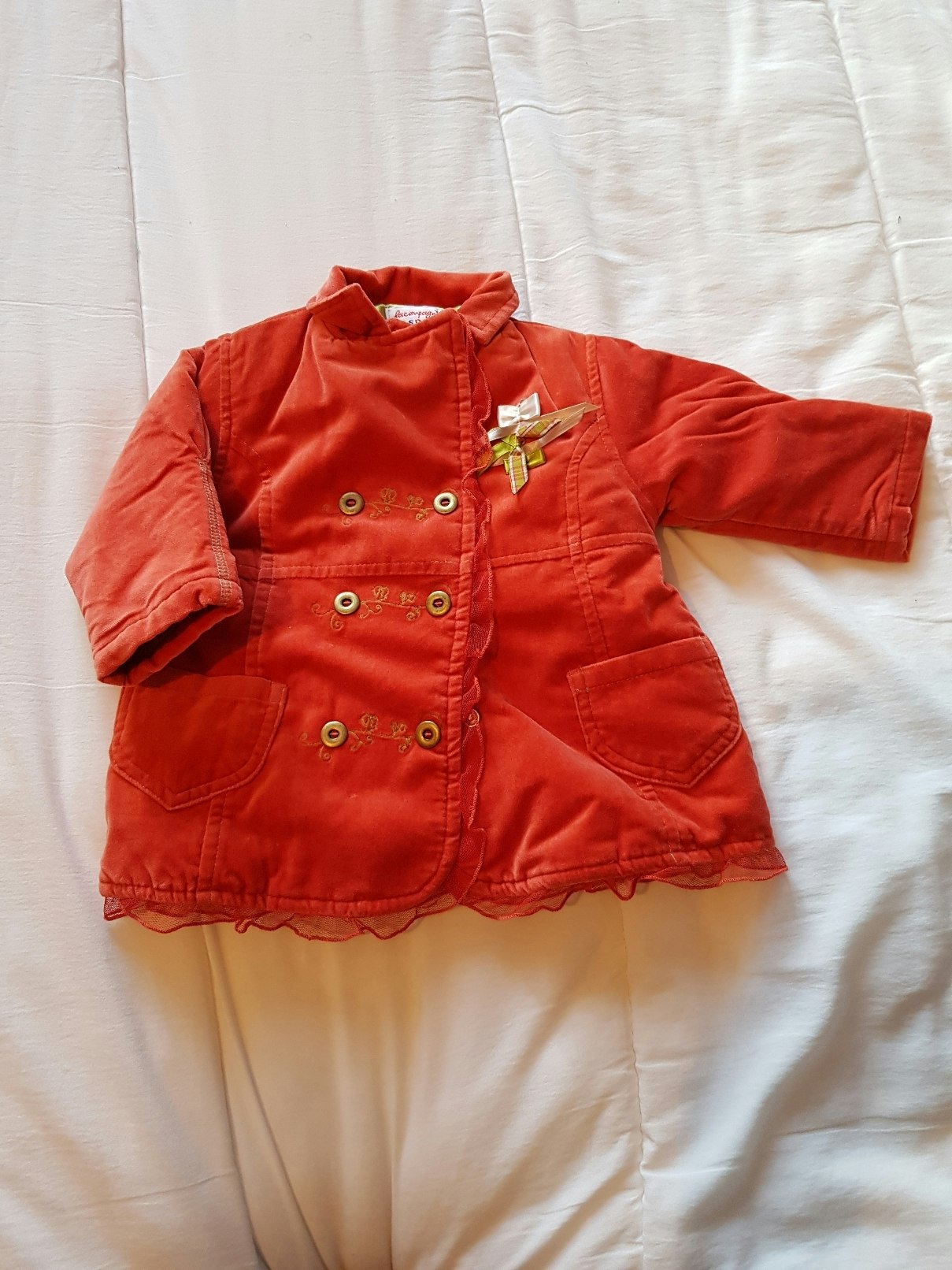 Manteau velours compagnie des petits