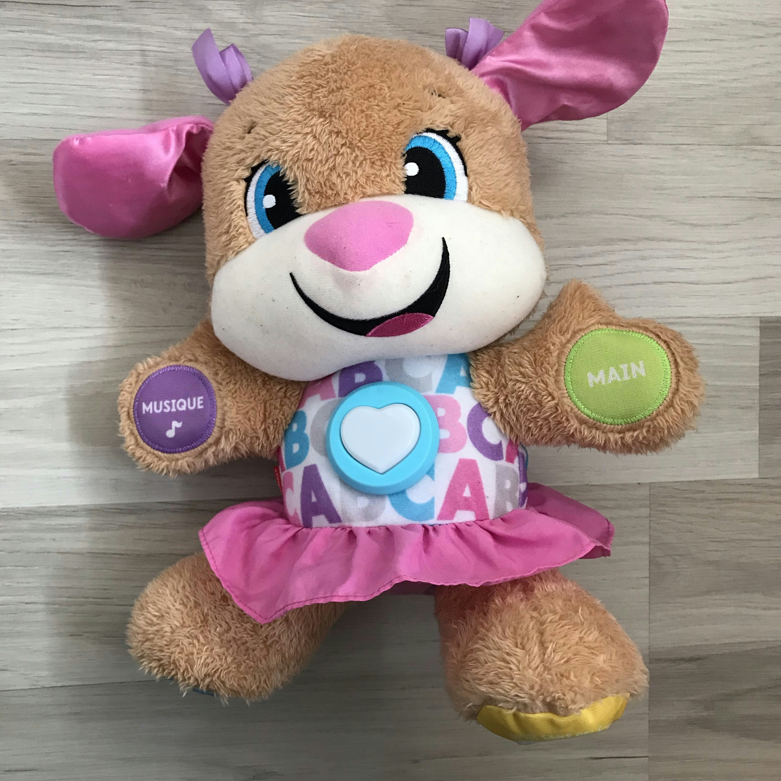 Peluche animée Fisher price