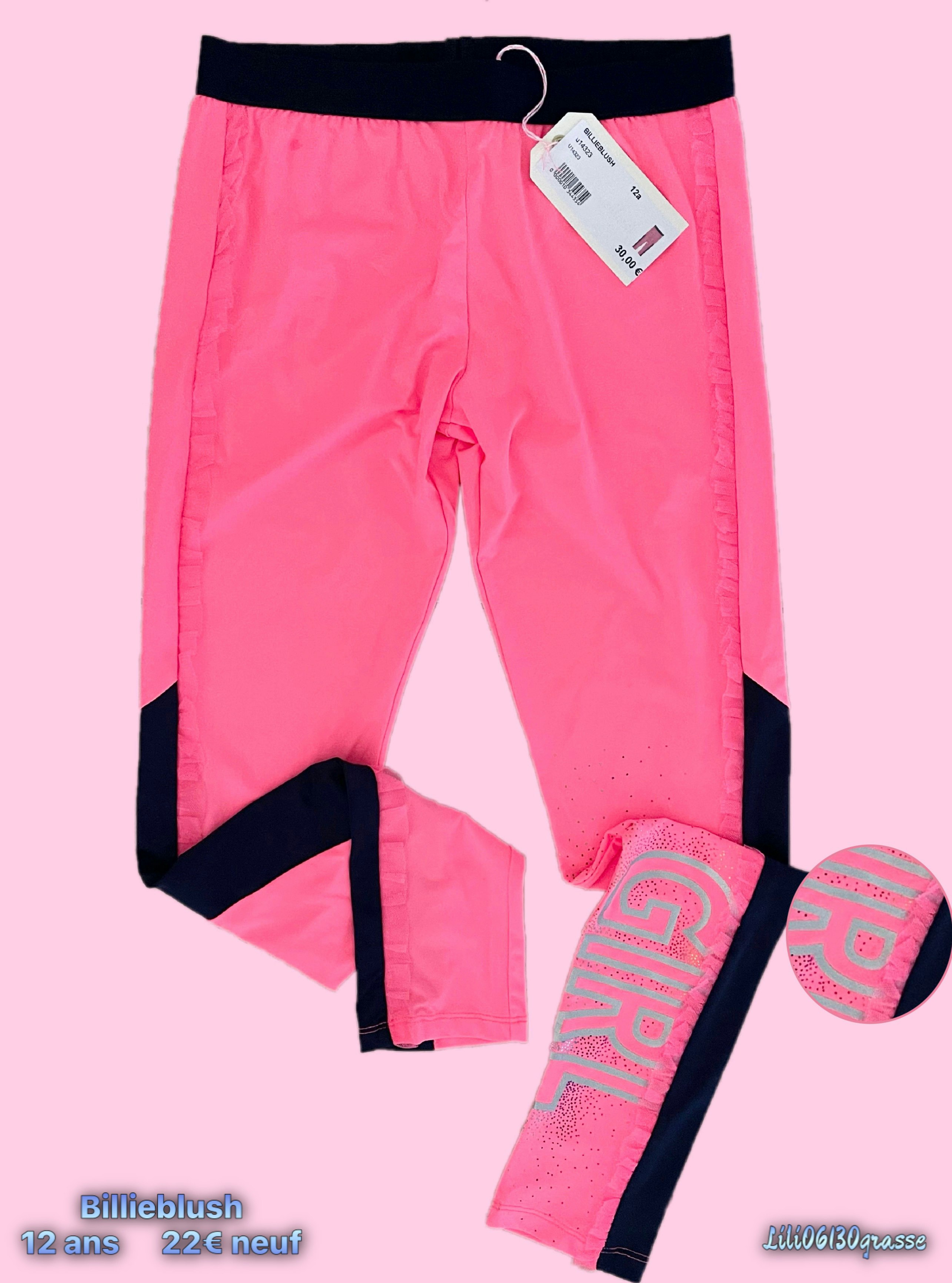 Legging rose fluo marine