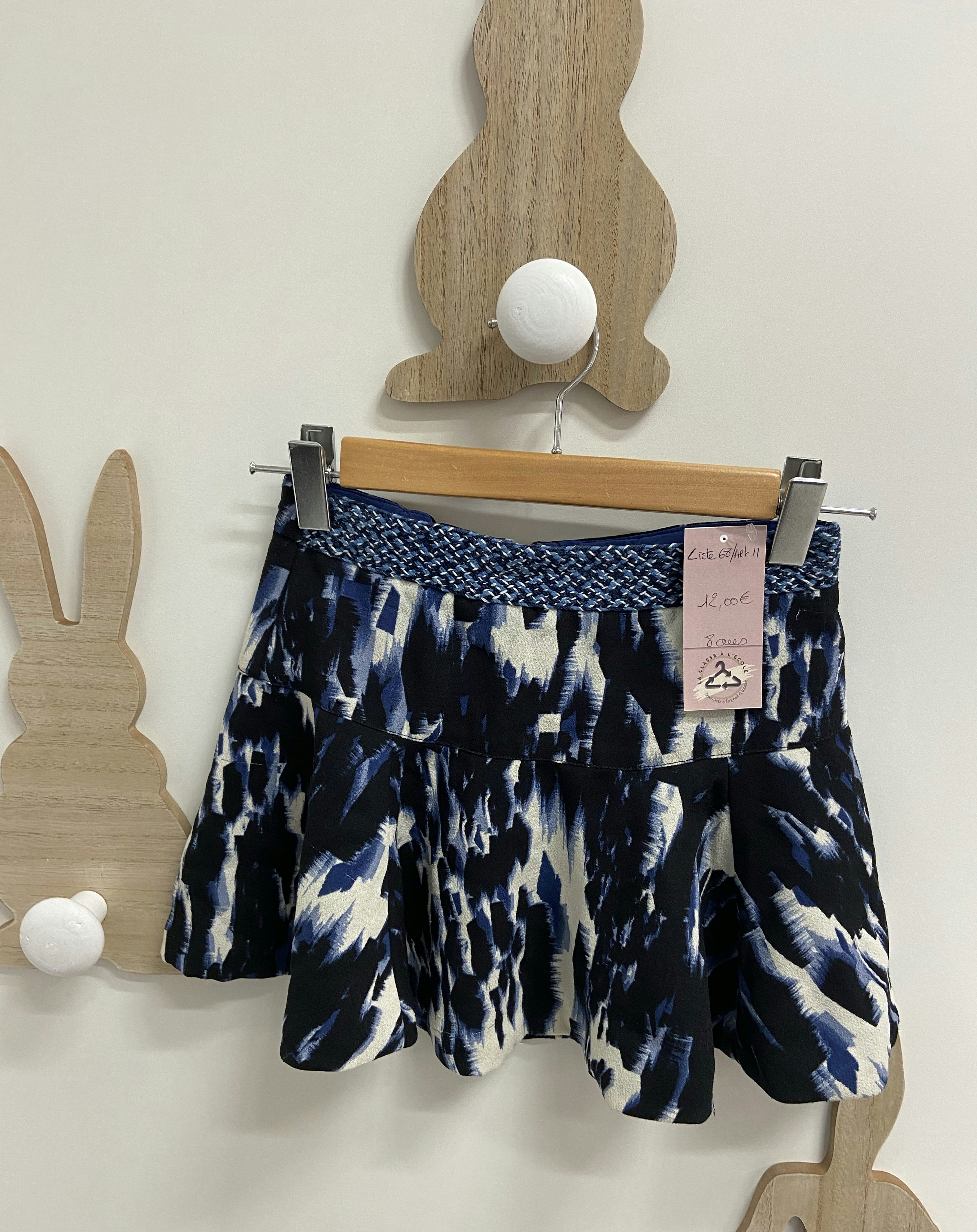 Jupe bleue catimini 8 ans 12e