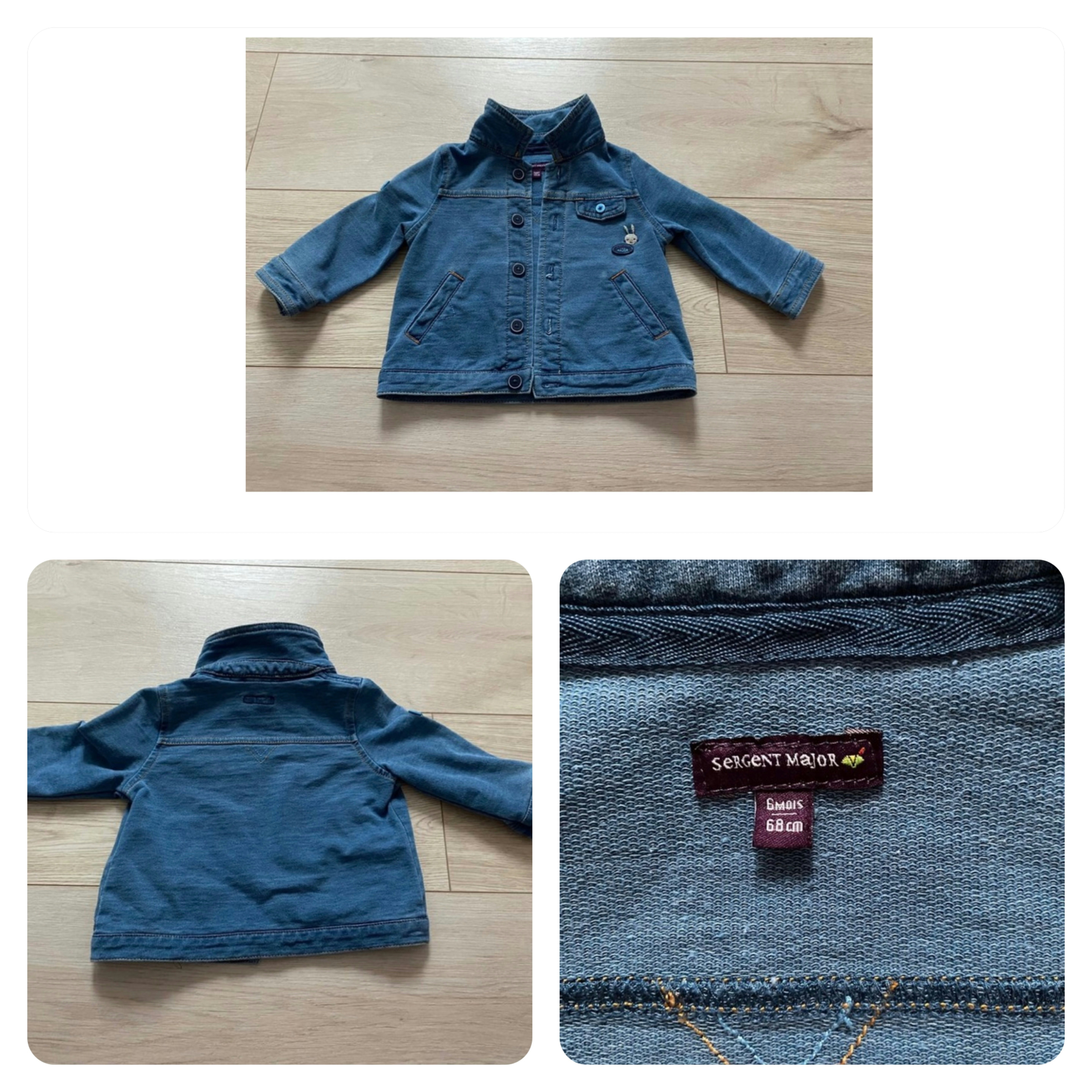Veste en jeans taille 6 mois