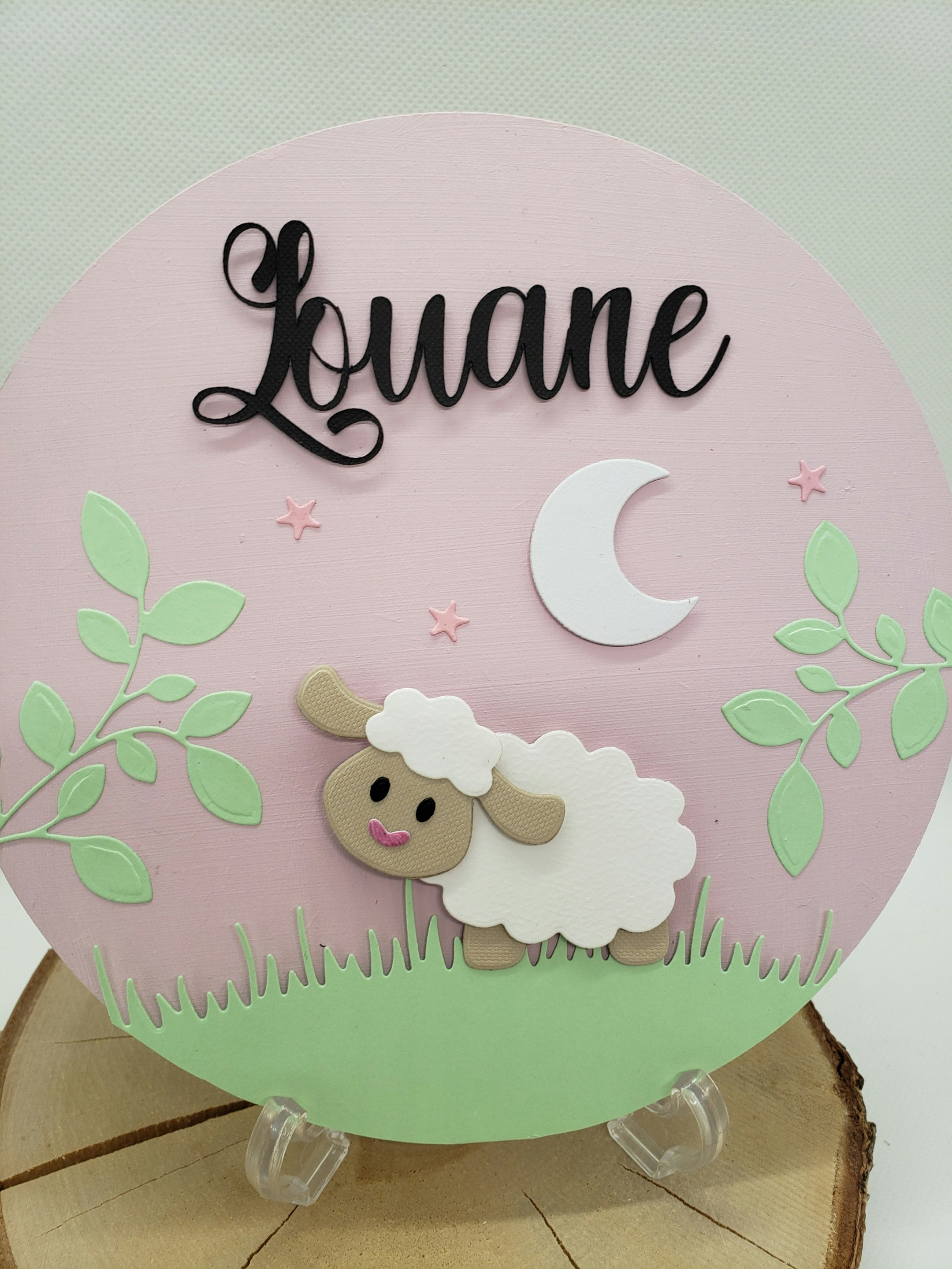 Porte prénom en bois