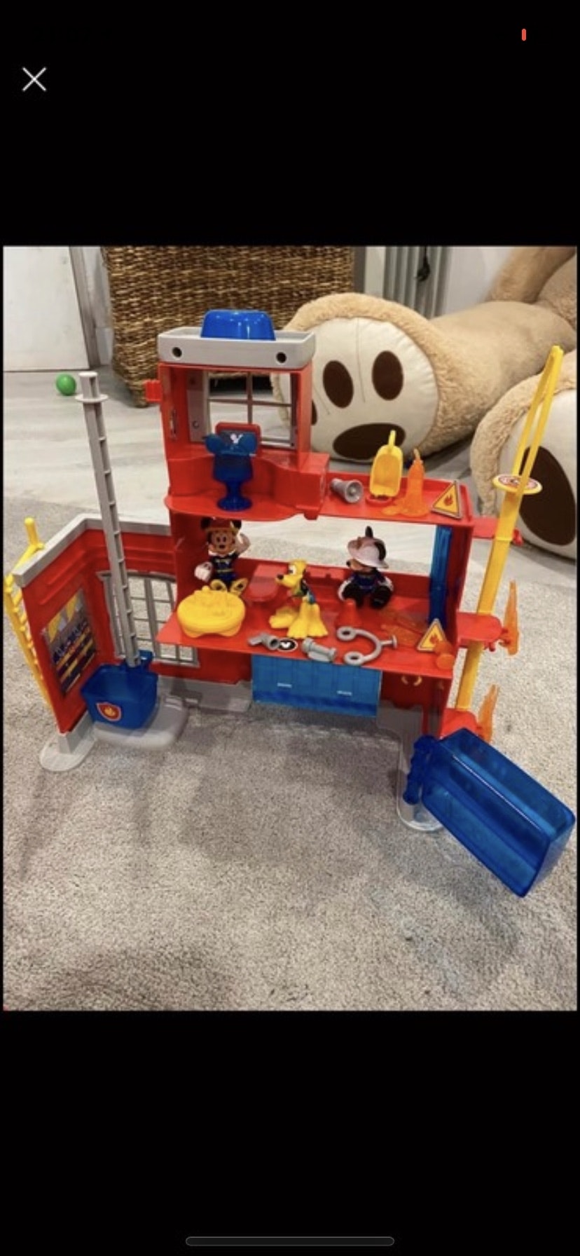 Jouet mickey caserne de pompier