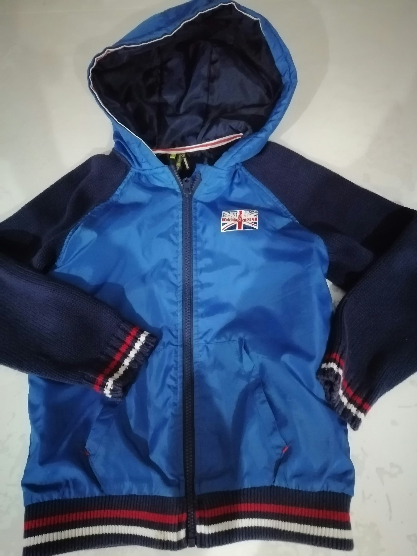 Blouson bi matière garçon