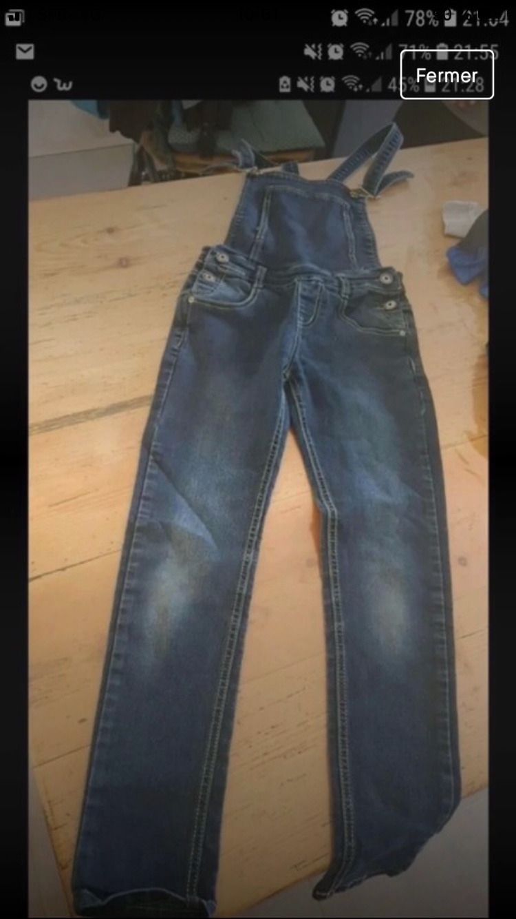 Salopette jean