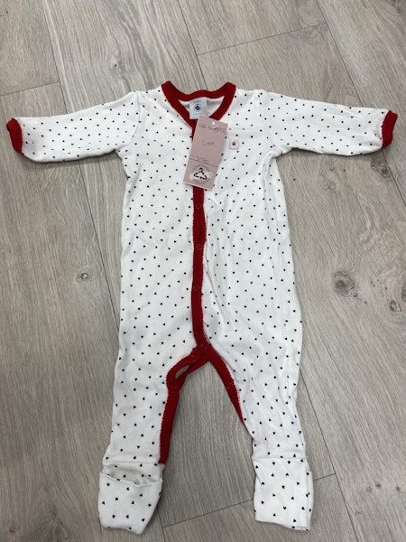 Pyjama fille en coton avec ou sans pieds tbe petit bateau 3 mois 5e