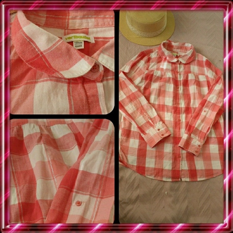 Belle chemise à carreaux