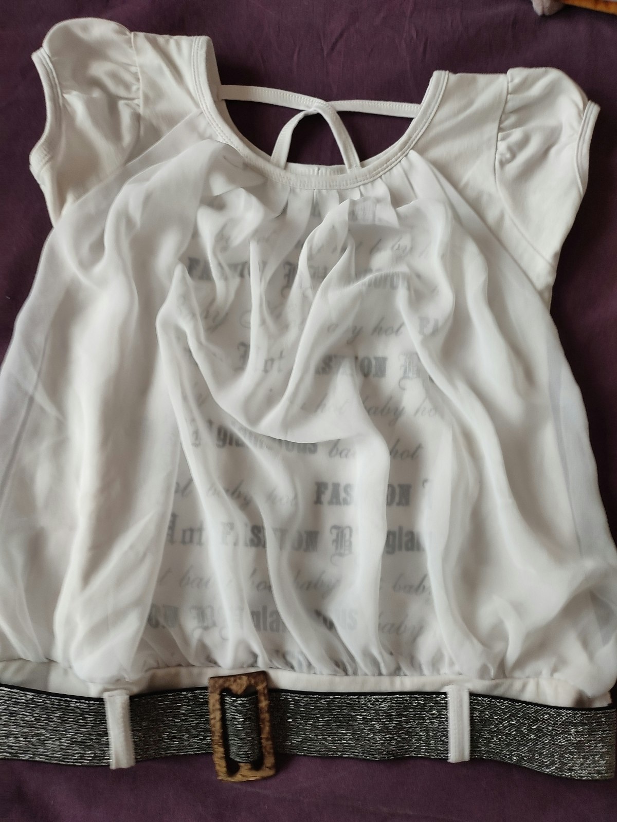 Blouse blanche fille 10 ans jong