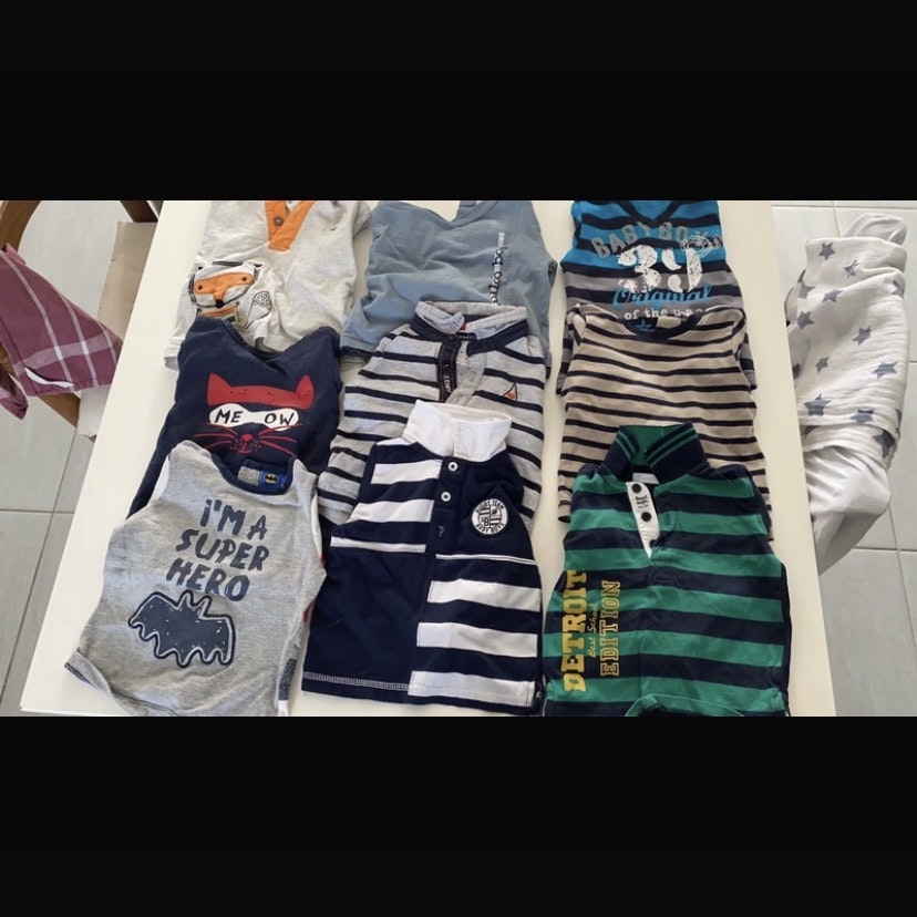 Lot de 9 sweat manches longues