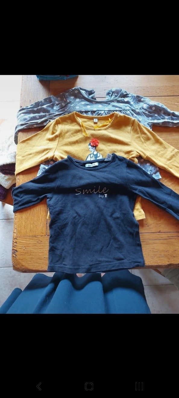 Lot t shirt manches longues