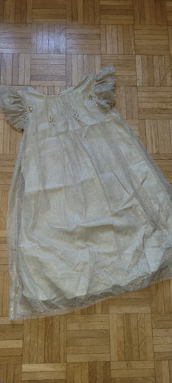 Robe dorée teX 9-10 ans