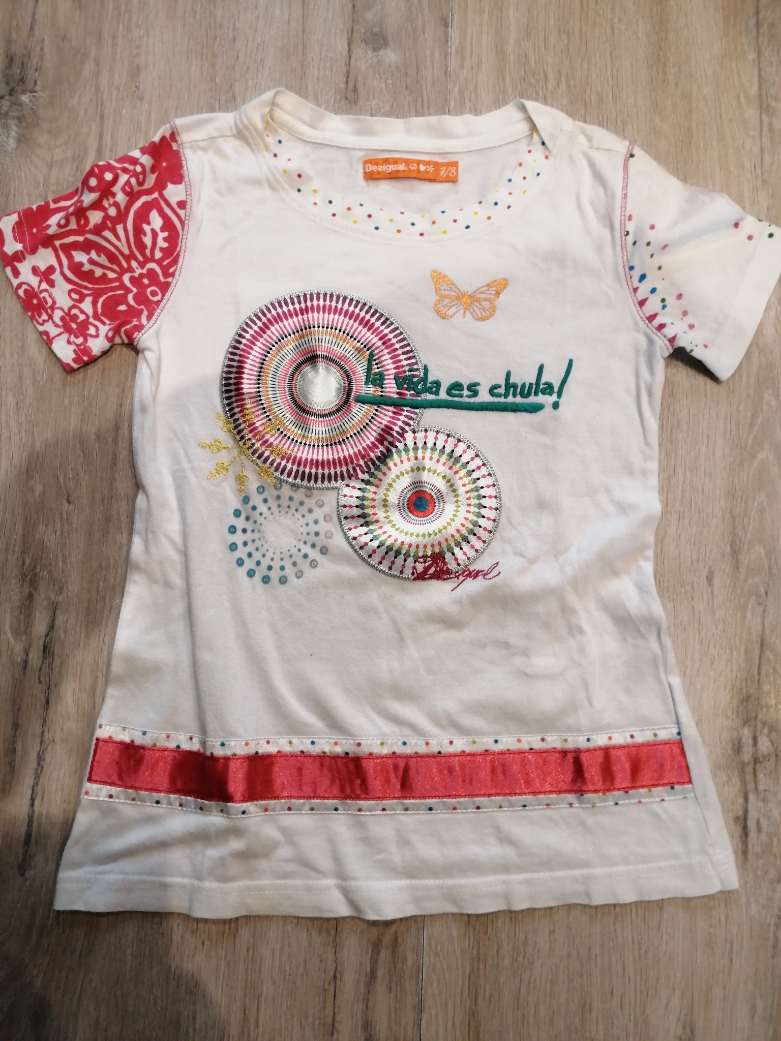 T shirt 7/8 ans desigual