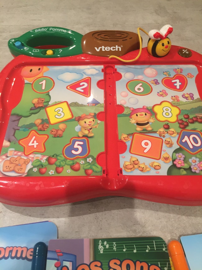 Biblio Pomme De Vtech Beebs Achat Vente Bebe Enfant