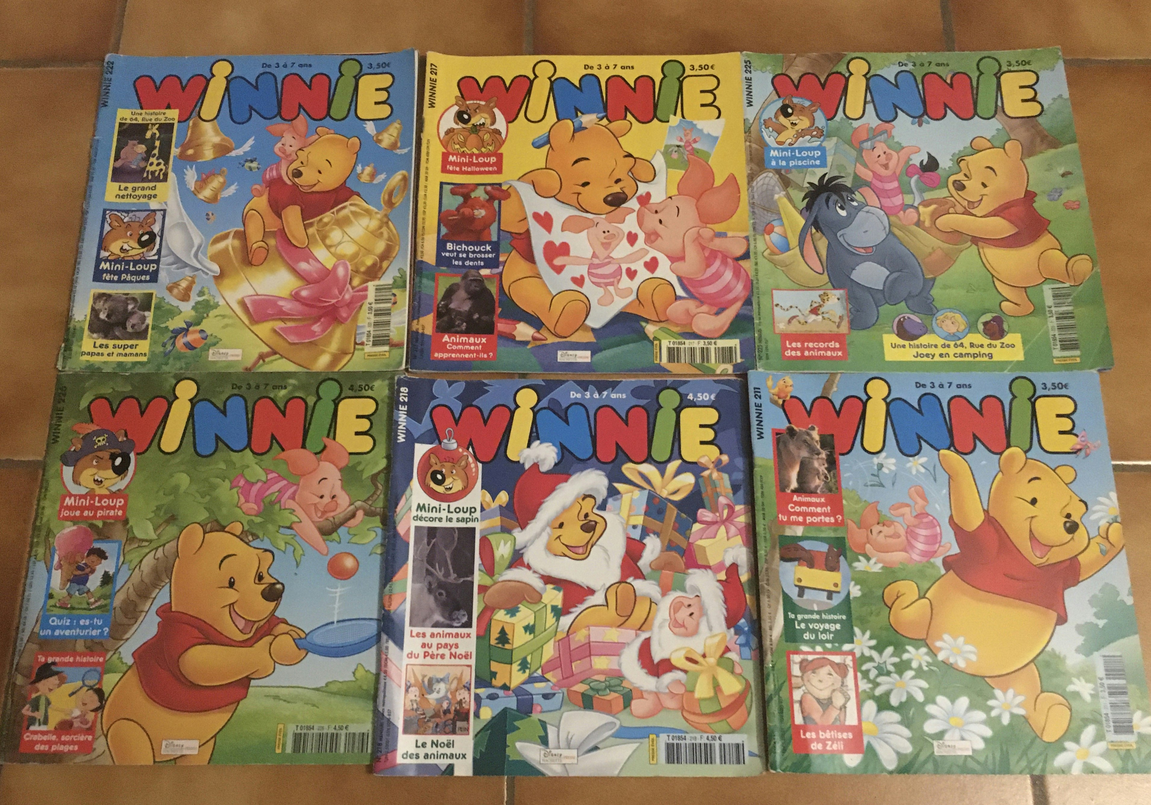 Lot de 6 magasines Winnie l’ourson