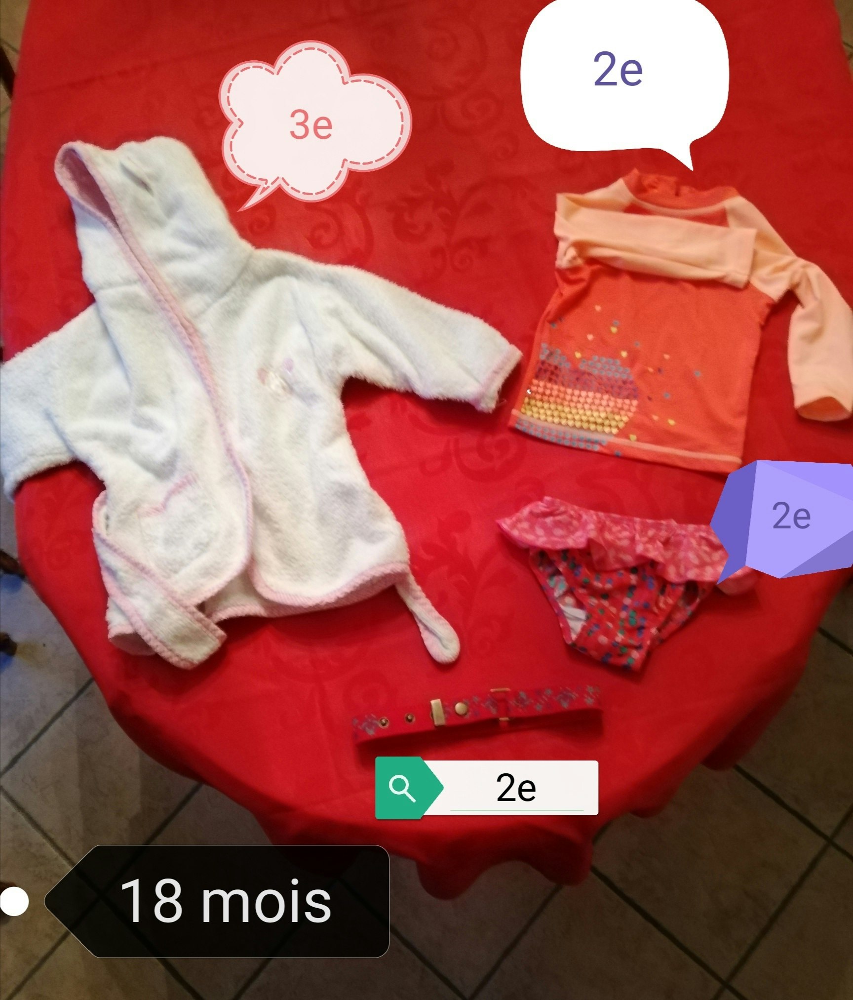 Vêtements 18 mois fille