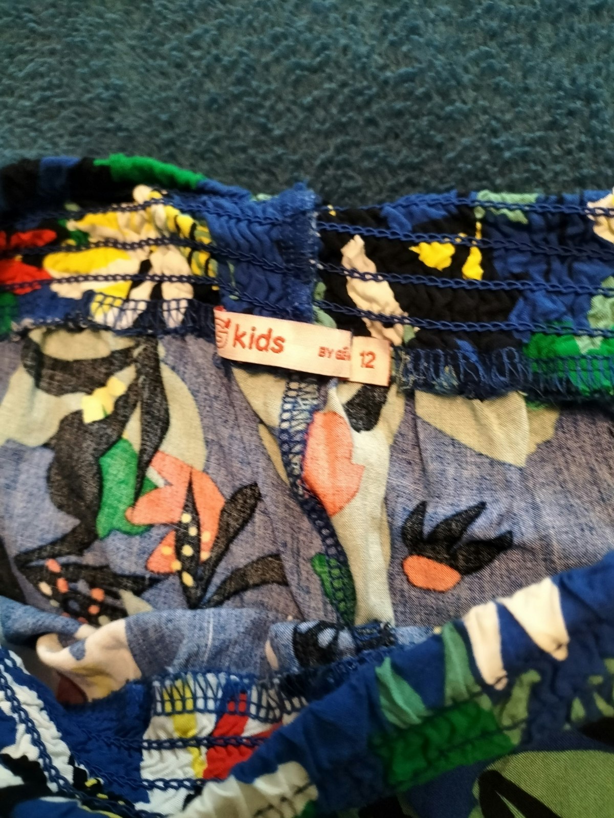 Pantalon imprimé floral GEMO taille 12 ans - photo numéro 3