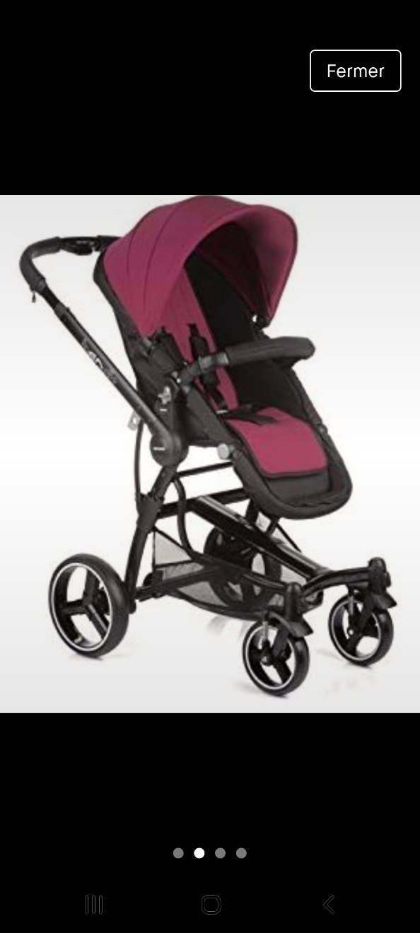 Poussette trio couleur interchangeable - photo numéro 4