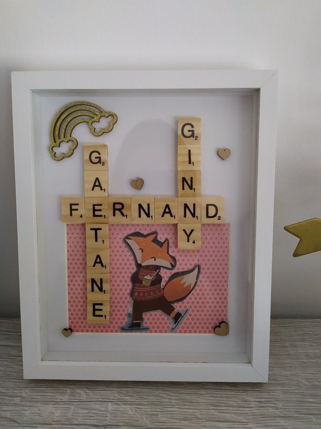 Idée cadeau naissance, famille, amour