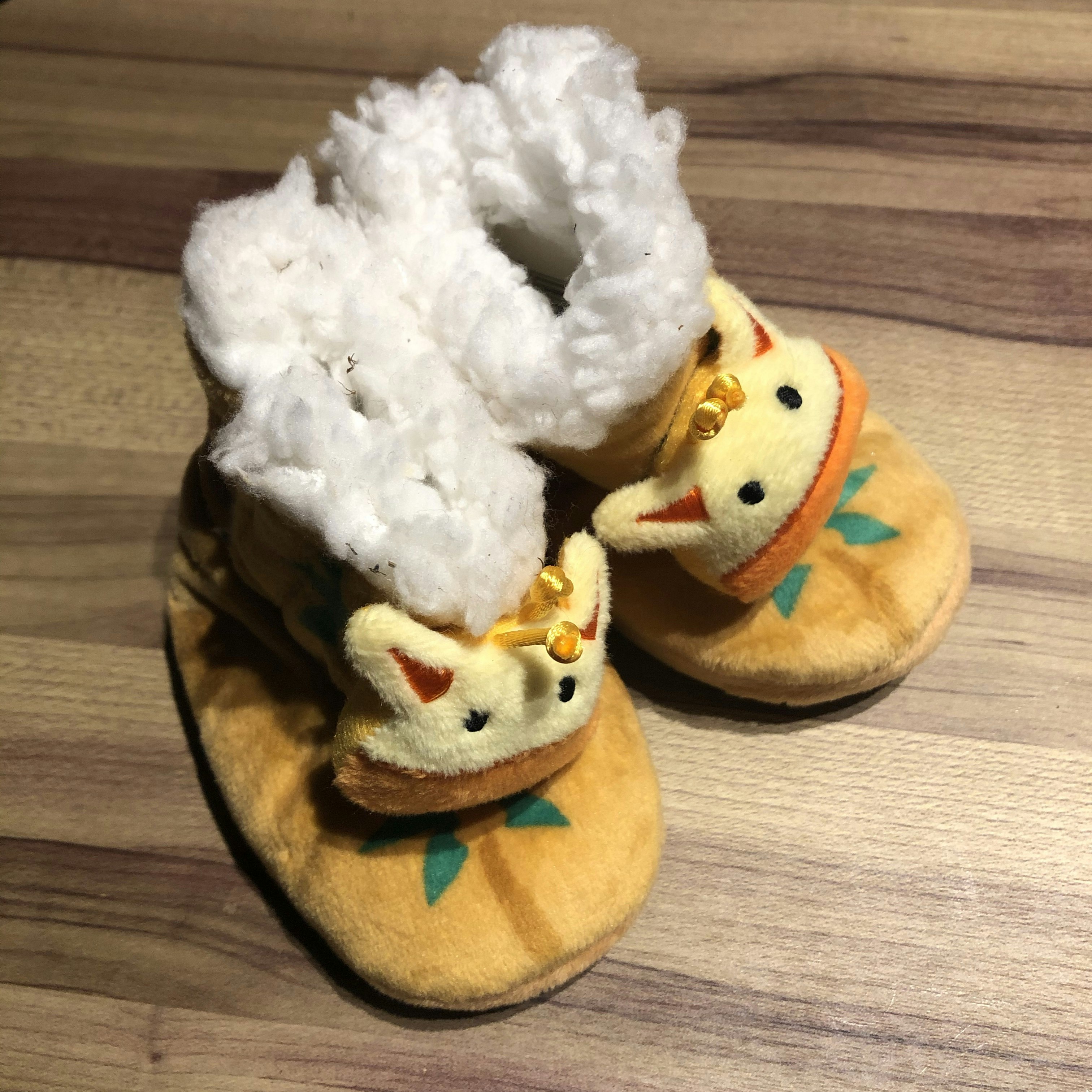 Chaussons tout chauds fourrés girafe 🦒