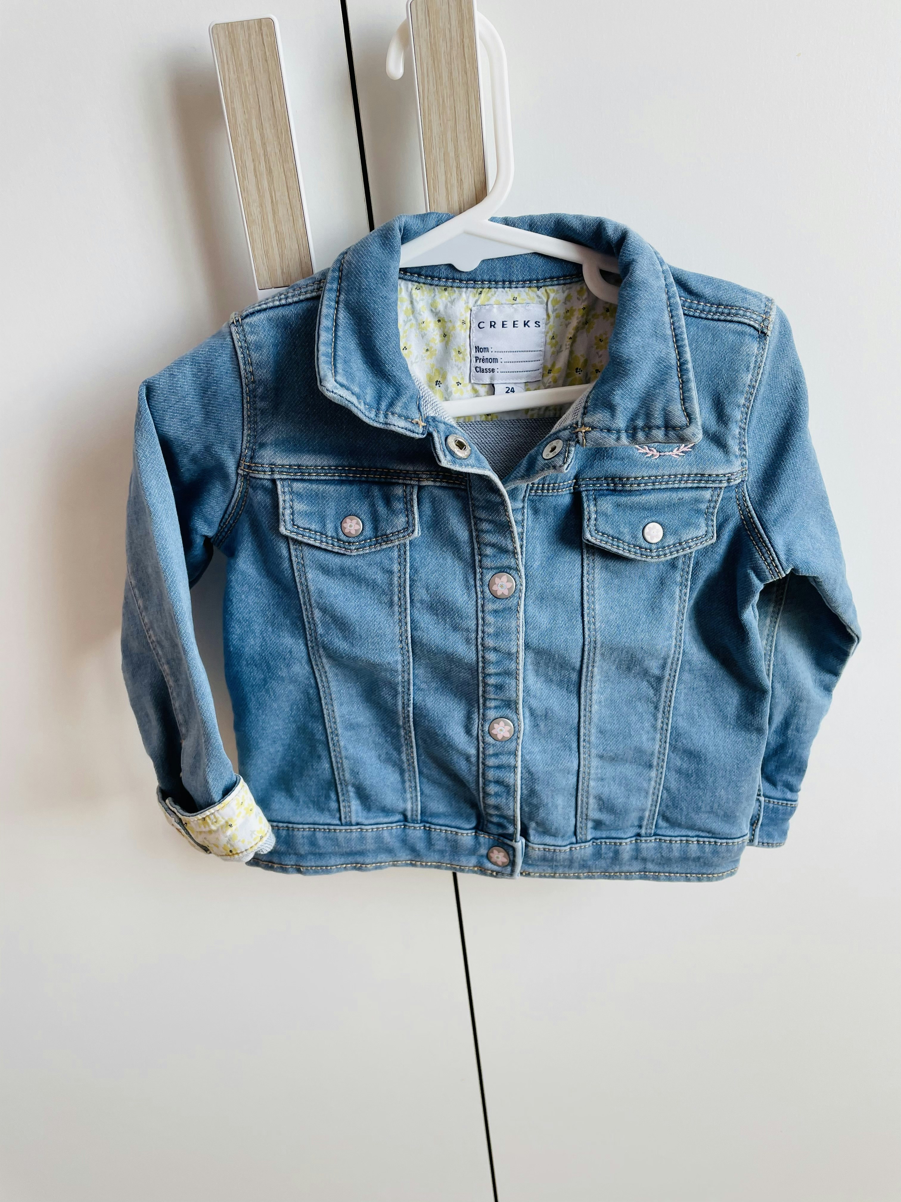 Veste en jean fille
