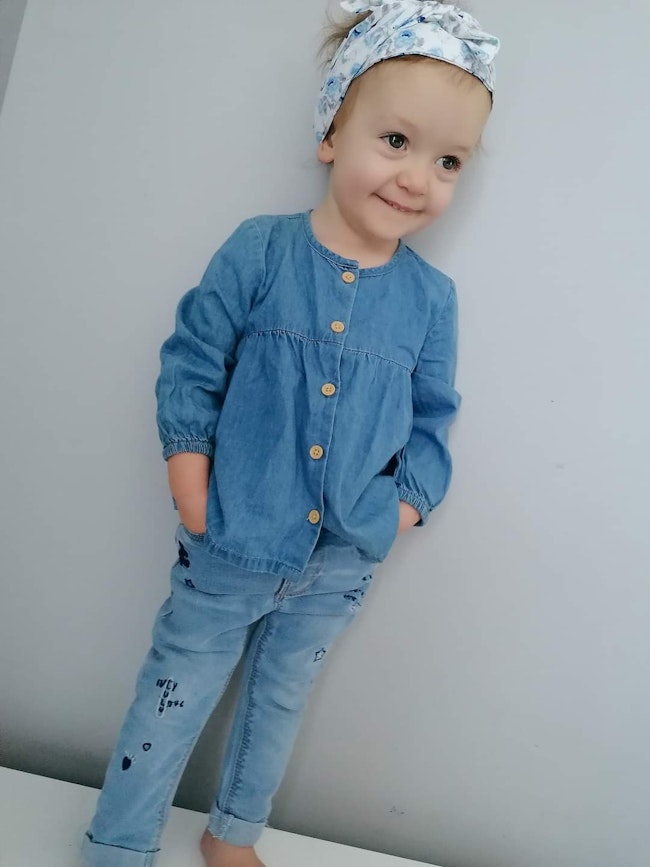 18 Mois Bebe Fille Cathlaul18mois Ensemble Tenue Chemise Et Pantalon Jean Beebs Achat Vente Bebe Enfant