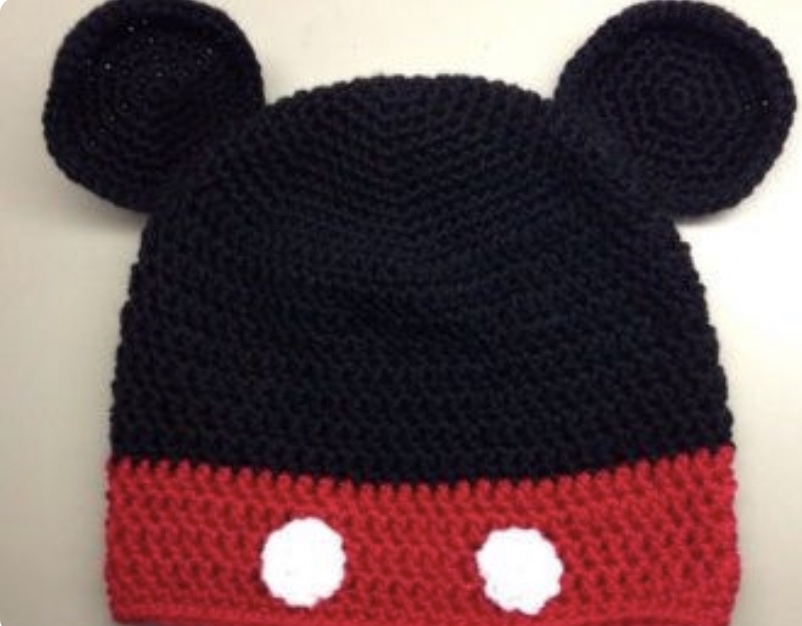 Bonnet minnie/mickey mouse pour bébé - photo numéro 3