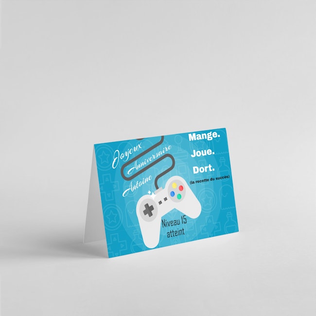 Carte Anniversaire Jeu Video Beebs Achat Vente Bebe