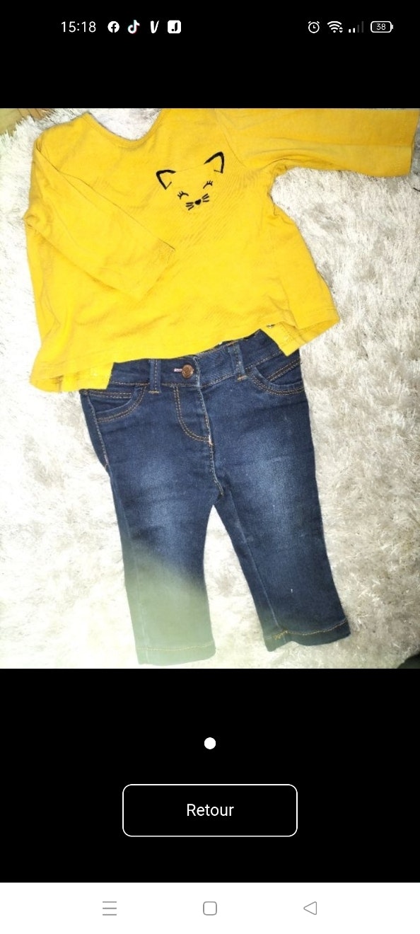 Ensemble bébé fille 3mois