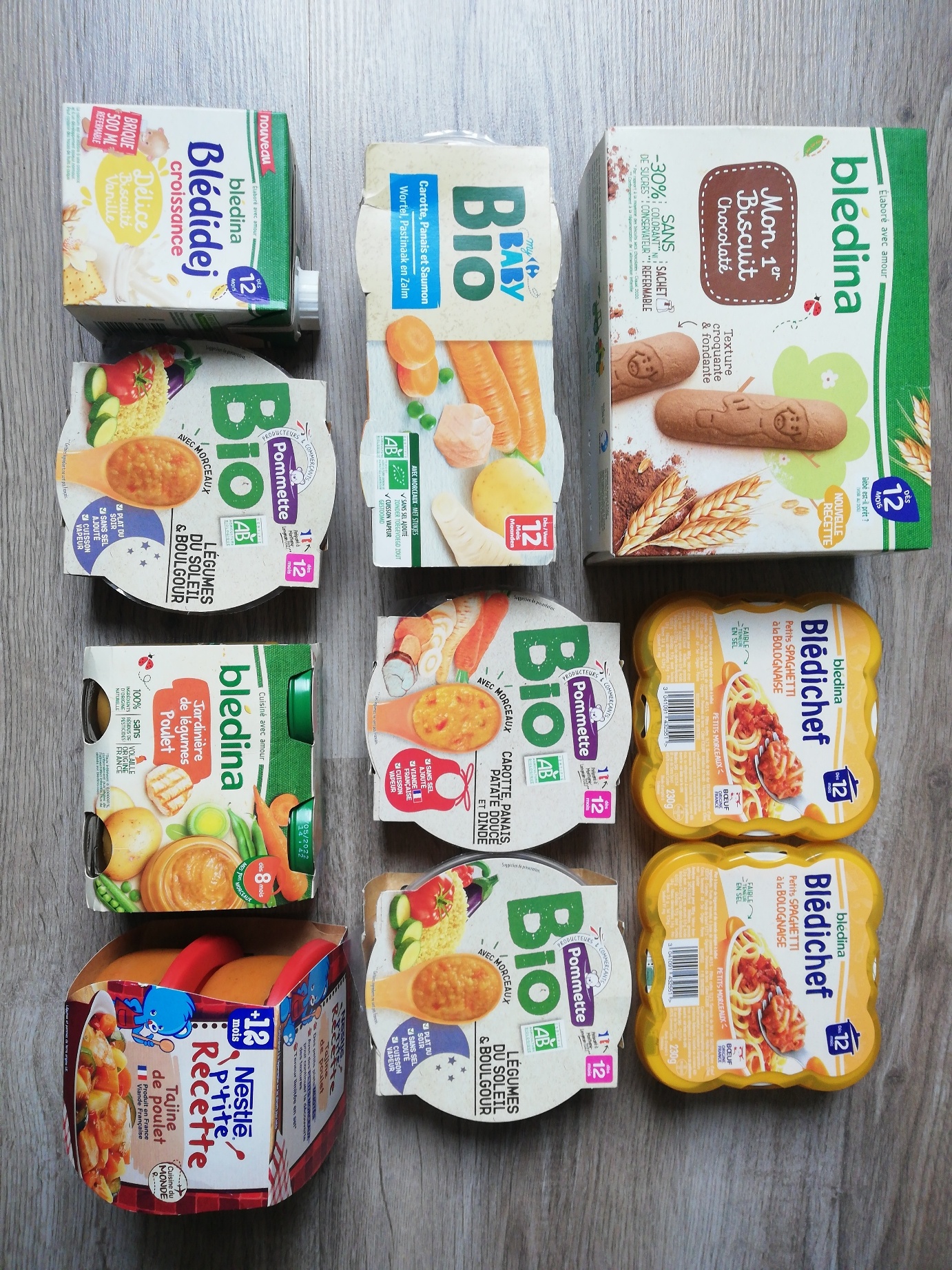 Lot repas bébé